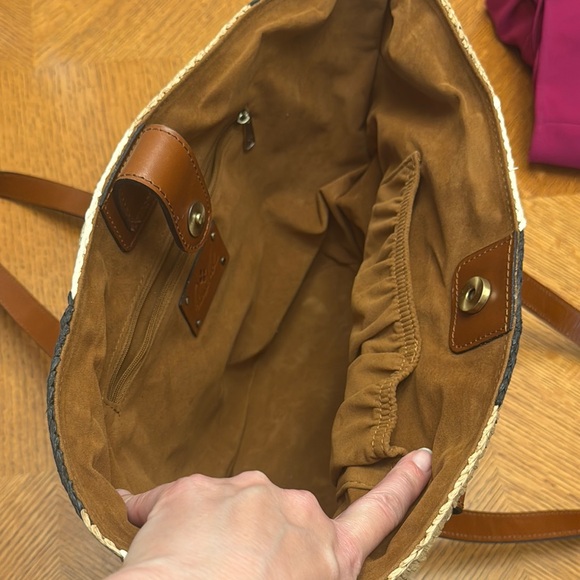 Patricia Nash Tinella Straw Tote Bag New With Tags - Picture 8 of 9